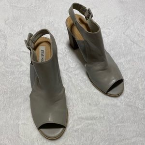 Steve Madden leather peep-toe heels